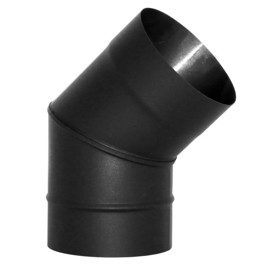 Отвод 45? VBR D130, черный (Вулкан)