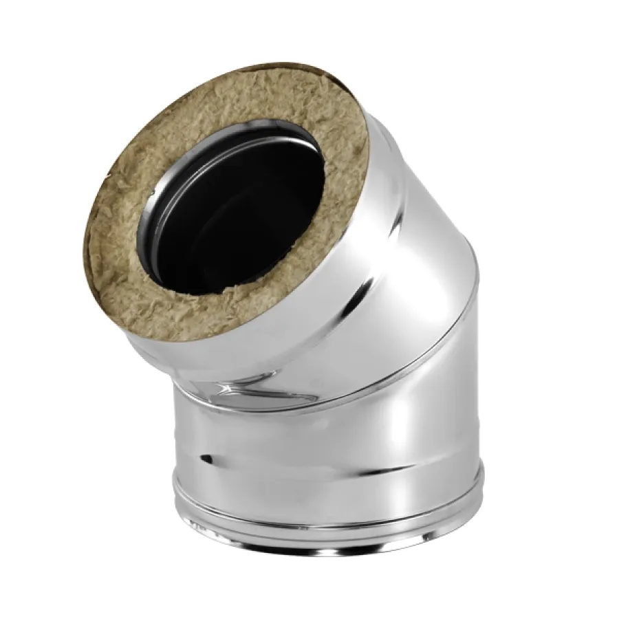Отвод 45° V50R D200/300, AISI 321/304 (Вулкан)