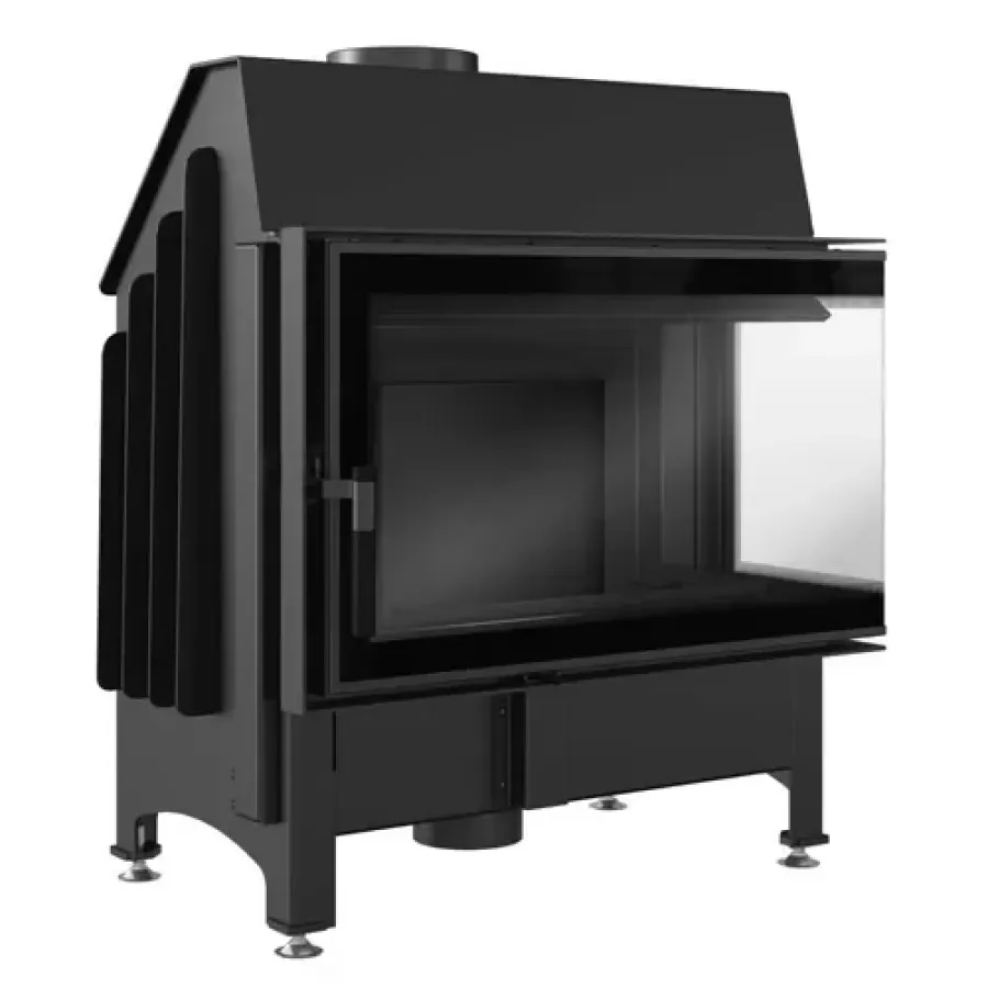 Zibi/P/BS/DECO (угловое стекло справа), черная футеровка