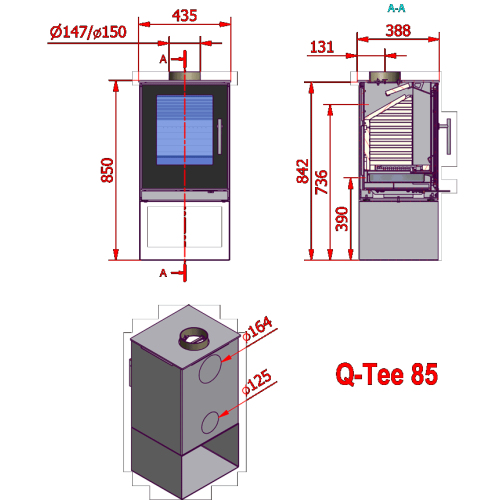 Q-Tee 85 стальная дверка фотография - 2