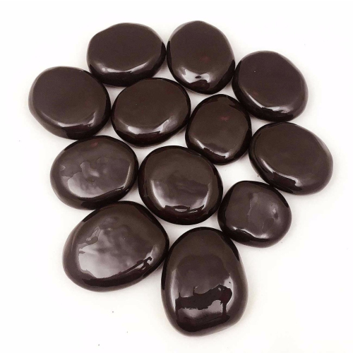 Декоративные керамические камни шоколадные 14 шт