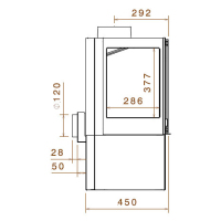 LCI 7 GFR Stove, стекло справа фотография - 4