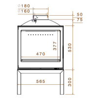 LCI 5 GFR Stove, стекло справа фотография - 2