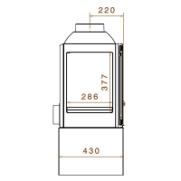 LCI 5 GFR Stove, стекло справа фотография - 3