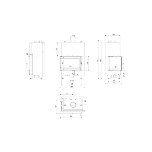 MBM/PW/10/L/BS/W, Г-образное стекло слева, змеевик фотография - 2