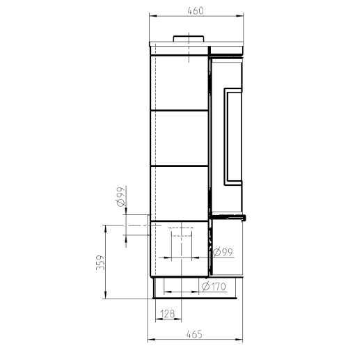 ANDORRA PLUS CERAMIC, с аккумулирующими камнями, белый фотография - 3