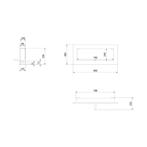 DELTA 2 SLIM черный со стеклом, TUV фотография - 5