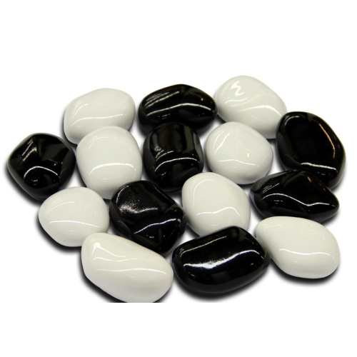 Декоративные камни черно-белые AKOWOOD