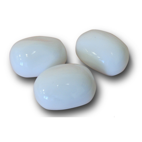 Декоративные керамические камни белые 14 шт ZeFire