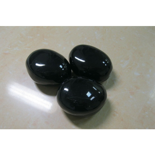 Декоративные керамические камни черные 14 шт фотография - 2