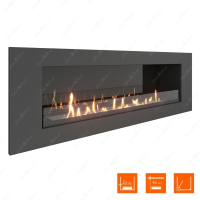 Биокамин SteelHeat LONG 1200 XL фотография - 1