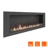 Биокамин SteelHeat LONG 1500 XL фотография - 3