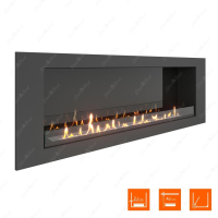 Биокамин SteelHeat LONG 1500 XL фотография - 1