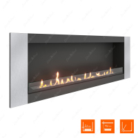 Биокамин SteelHeat LONG-V 1500 XL фотография - 3
