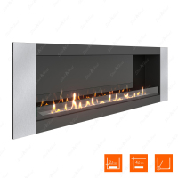 Биокамин SteelHeat LONG-V 1500 XL фотография - 1