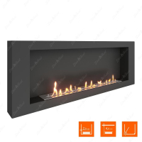 Биокамин SteelHeat WALL 1500 фотография - 2