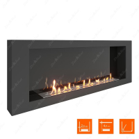Биокамин SteelHeat WALL 1500 фотография - 4