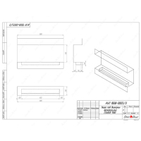 Биокамин фронтальный SteelHeat Leader 1100 фотография - 6