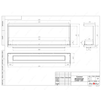 Биокамин фронтальный SteelHeat Leader 1300 фотография - 5