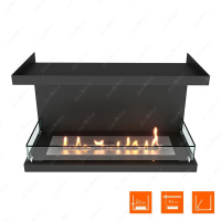Биокамин фронтальный SteelHeat Leader 800 фотография - 3
