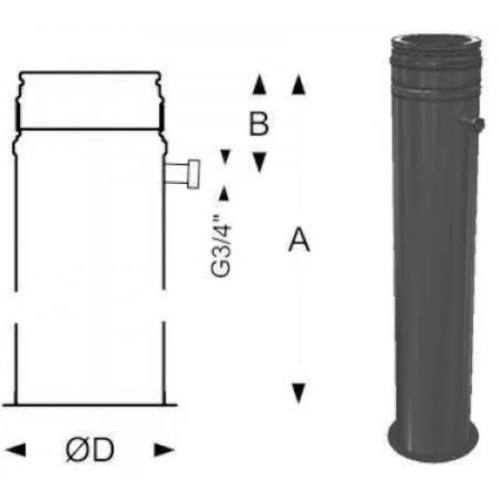 Напольный элемент с отводом конденсата (1000 мм)