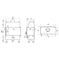 DEFRO HOME IMPULS ME BP 770/450/380, угловое стекло справа фотография - 3
