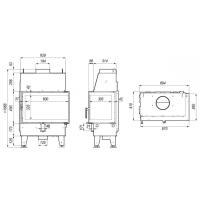 DEFRO HOME IMPULS SM BL 670/450/380, угловое стекло слева фотография - 2