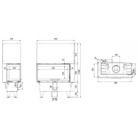 DEFRO HOME INTRA ME BL G SLIM 850/478/352, угловое стекло слева, гильотина фотография - 2
