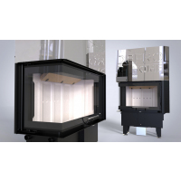 DEFRO HOME INTRA SM BL G SLIM 683/478/352, угловое стекло слева, гильотина фотография - 2