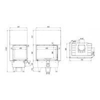 DEFRO HOME INTRA SM BL G 755/548/498, угловое стекло слева, гильотина фотография - 3
