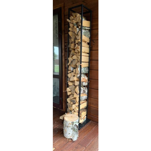 Дровница-стеллаж для камина/печи SafaMaster«Колонна» D770BK 160 см фотография - 3