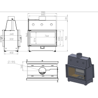 ECT Double 90x51/V, 900/510, туннель, футеровка вермикулит фотография - 2